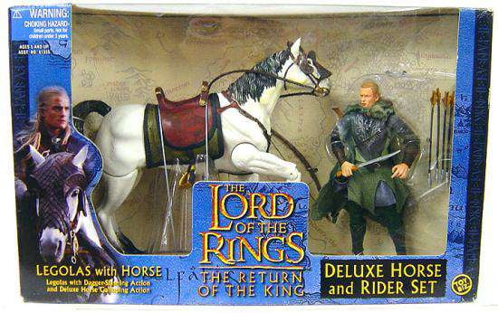 The Lord of the Rings Deluxe Horse and Rider Set Legolas with Horse Action Figure Set