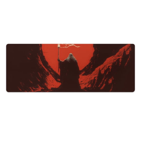 The Lord of the Rings Duel for Middle-Earth Mouse Pad Design Ideas Saruman,Child Mouse Pad Cute 11.8”x31.4” Rubber,Each,Besetuui