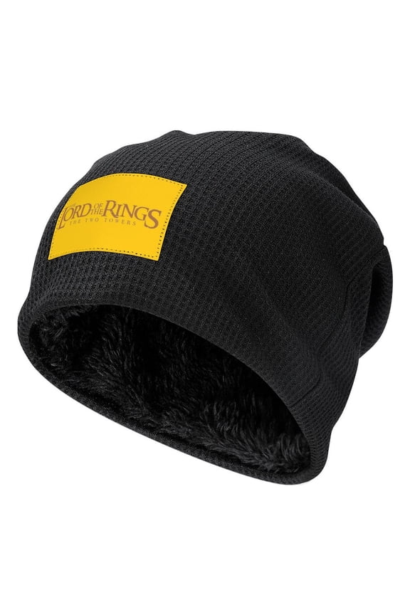 The Lord of the Rings Fashion Pullover Knitted Hat Black-Style Fleece Lining One Size The Hobbit Men Women Hats for Autumn Winter Besetuui