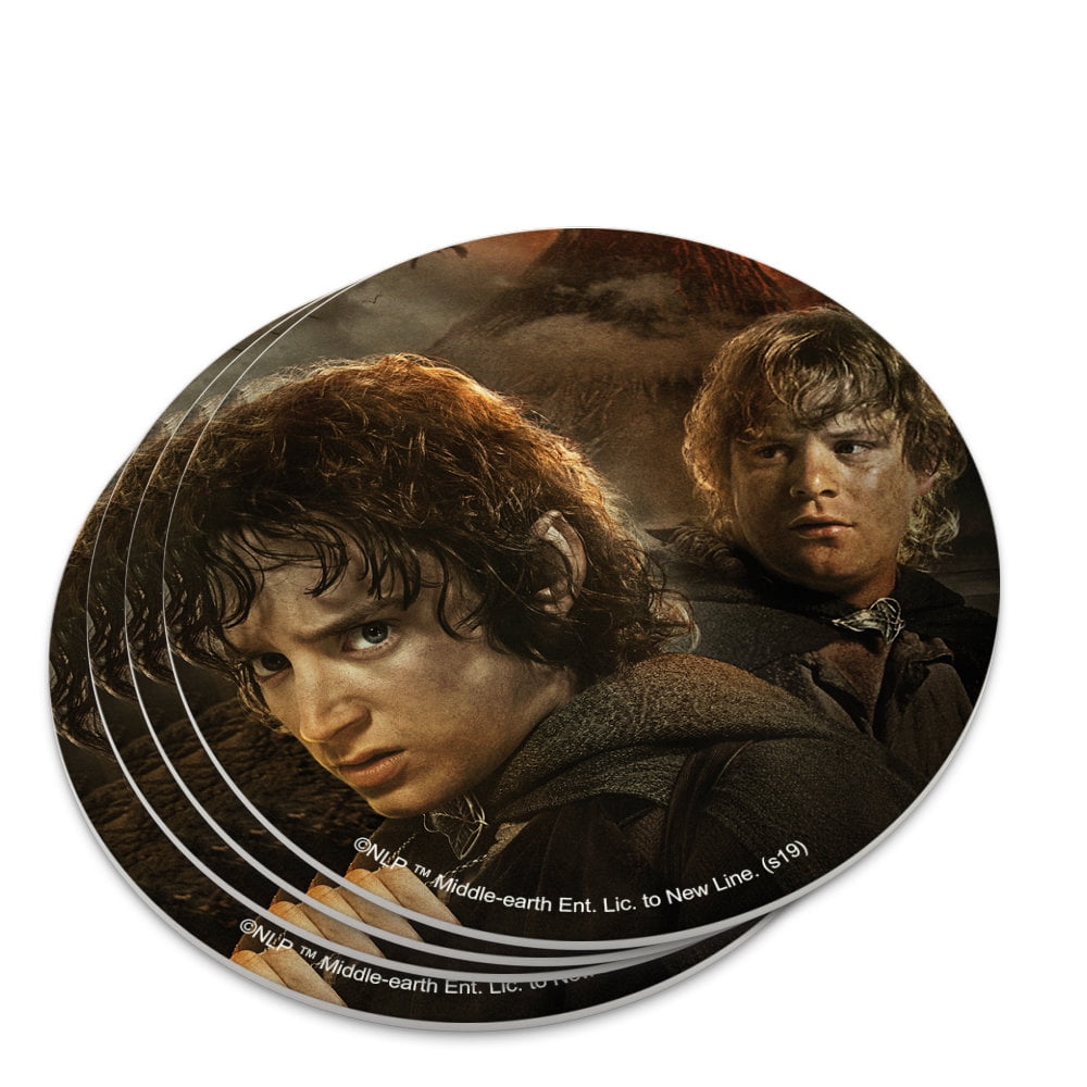 The Lord of the Rings Frodo and Sam Characters Novelty Coaster Set ...