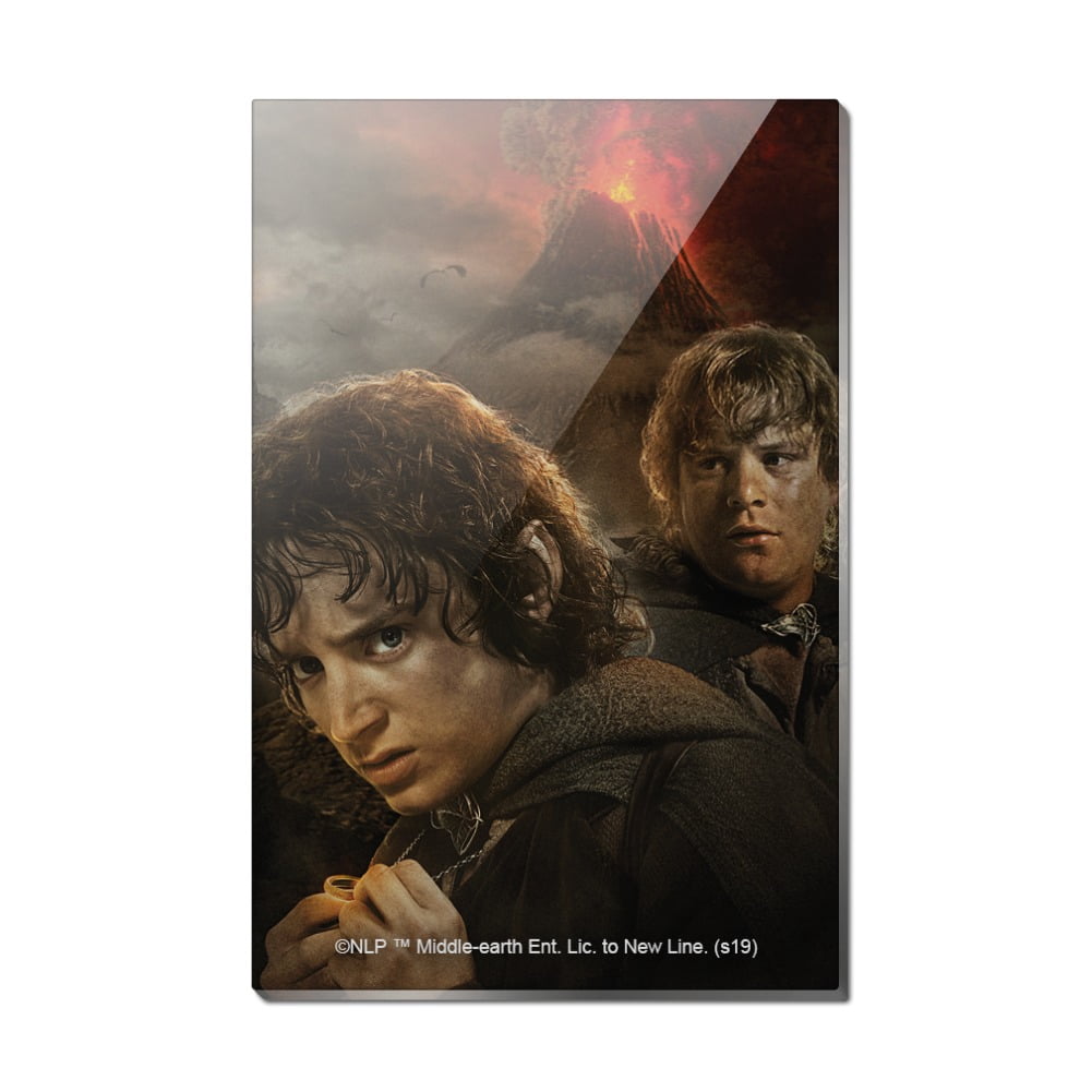 The Lord of the Rings Frodo and Sam Characters Rectangle Acrylic Fridge ...