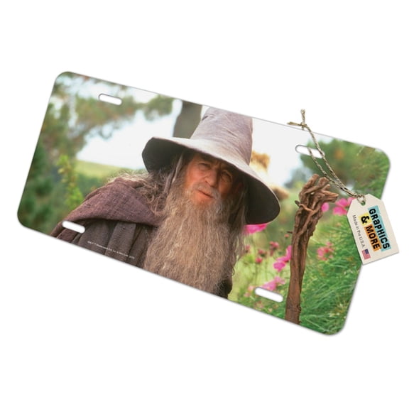 The Lord of the Rings Gandalf the Grey Character Novelty Metal Vanity Tag License Plate