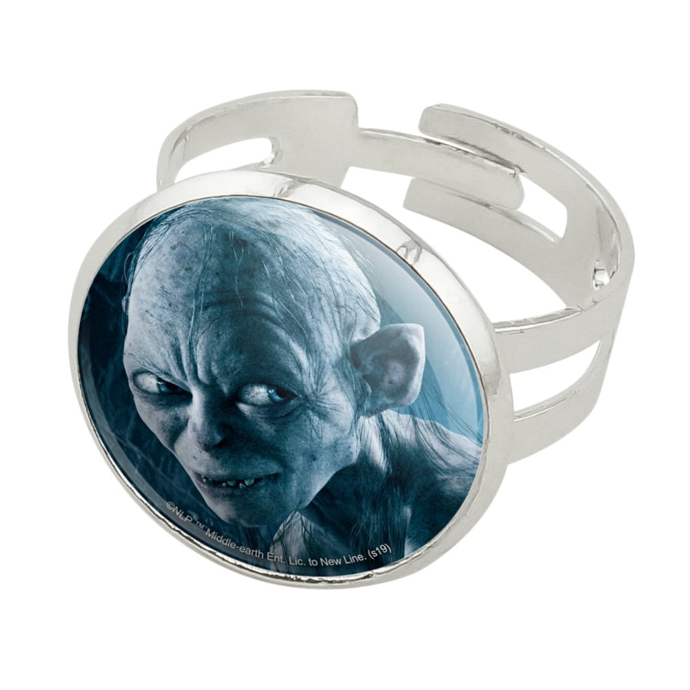 The Lord of the Rings Gollum Character Silver Plated Adjustable Novelty ...