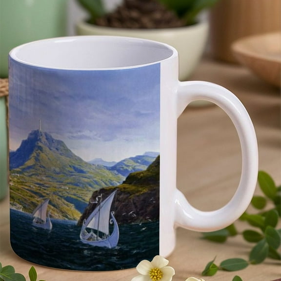 The Lord of the Rings Hobbit Custom Mugs Elves Landscape,11 oz Mug 90s Tween,Gifts for Men and Women,Each,Besetuui