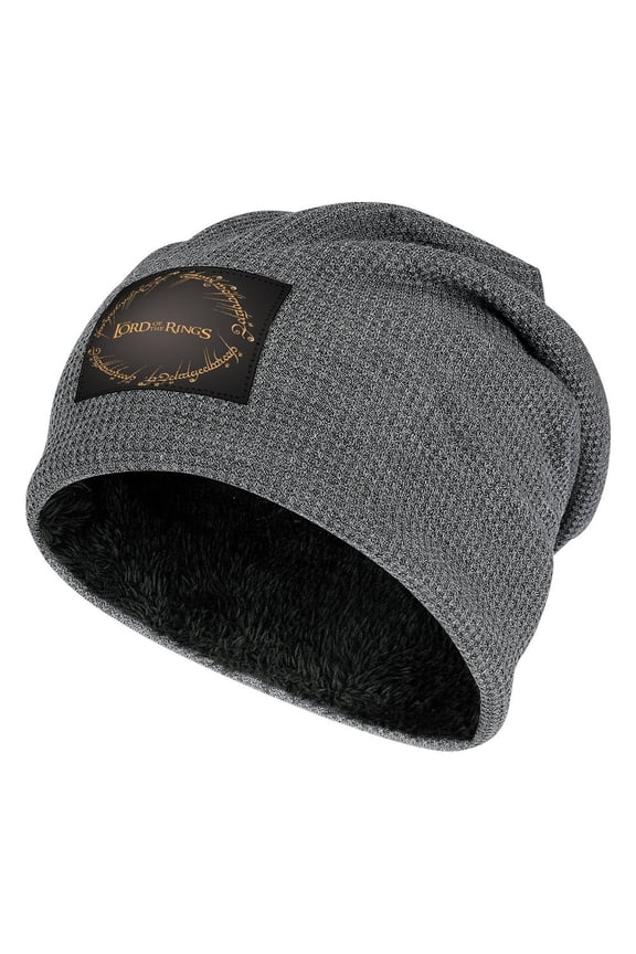 The Lord of the Rings Knit Cap Hat Dark Gray-Style Fleece Lining One Size The Hobbit Men Women Hats for Autumn Winter Besetuui