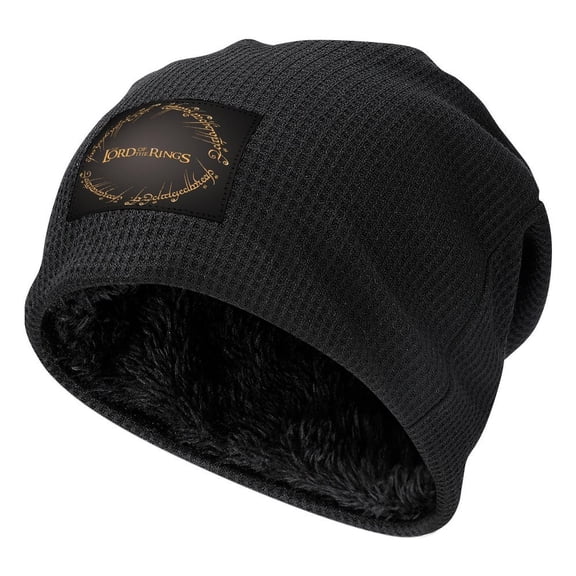 The Lord of the Rings Knit Hat Easy Pattern Black-Style Fleece Lining One Size The Hobbit Men Women Hats for Autumn Winter Besetuui