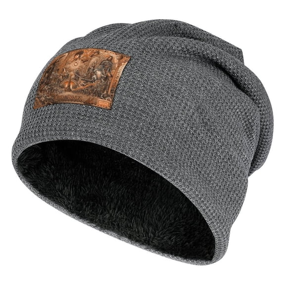 The Lord of the Rings Knitted Cap for Men Dark Gray-Style Fleece Lining One Size The Return of The King Men Women Hats for Autumn Winter Besetuui