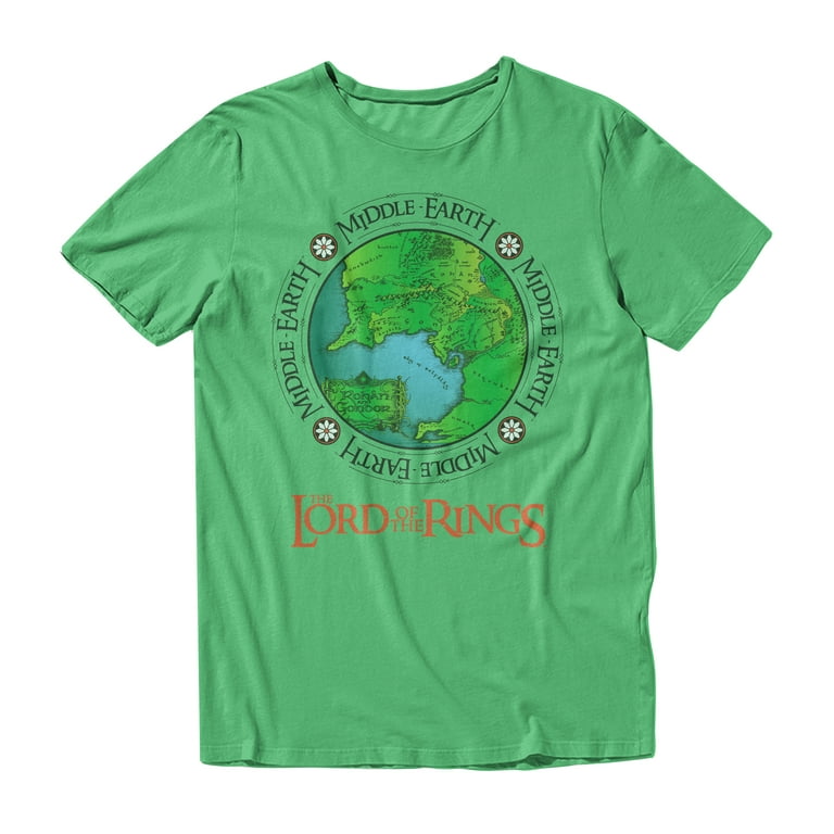 The Lord of the Rings Middle Earth Map Mens and Womens Short