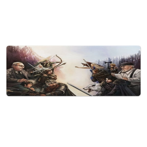 The Lord of the Rings Quotes Mouse Pads for Computer Desk Fan Art,Teen Mouse Pad And Keyboard Pad 11.8”x31.4” Rubber,Each,Besetuui