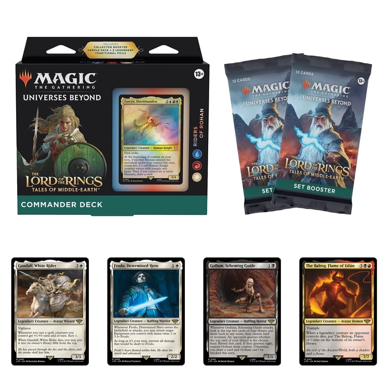 riders of rohan mtg commander deck Lord The Rings- Decks edged corners of the cards! Magic The Gathering The Lord