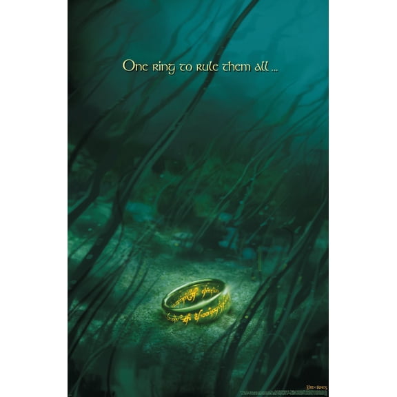 The Lord of the Rings: The Fellowship of the Ring (2001) - One Ring One Sheet Wall Poster, 14.725" x 22.375"