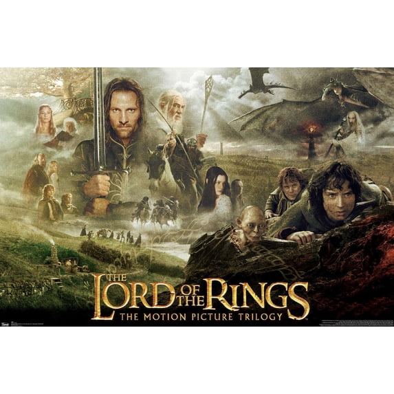 The Lord of the Rings: The Motion Picture Trilogy Wall Poster, 14.725" x 22.375"