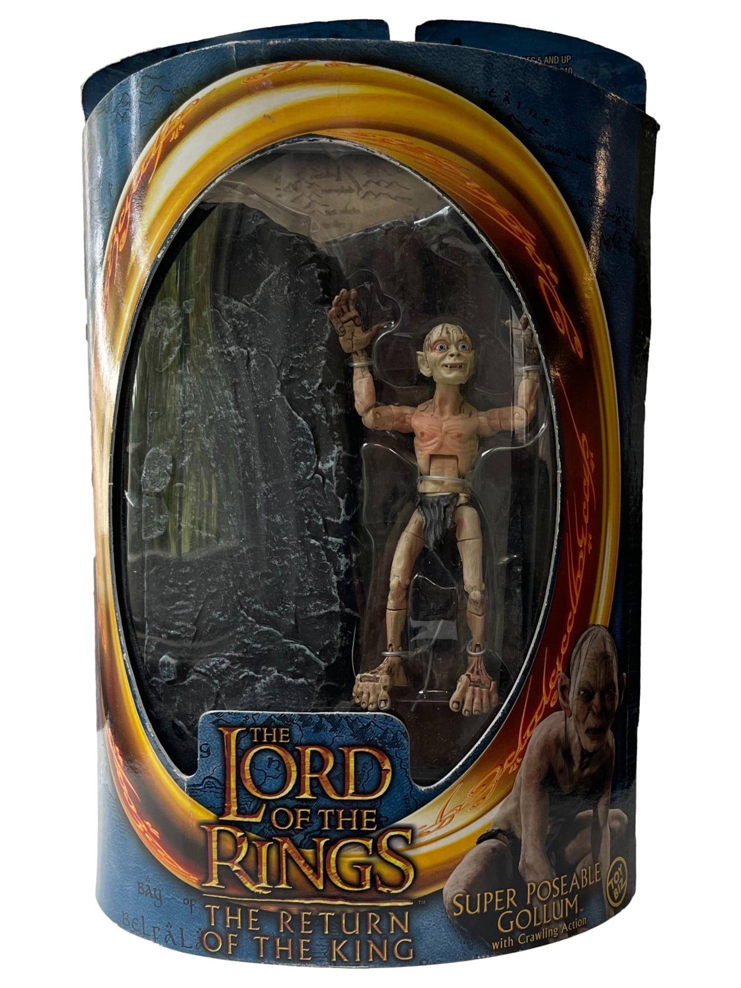 The Lord of the Rings Super Poseable Gollum Figure with Crawling Action Playset