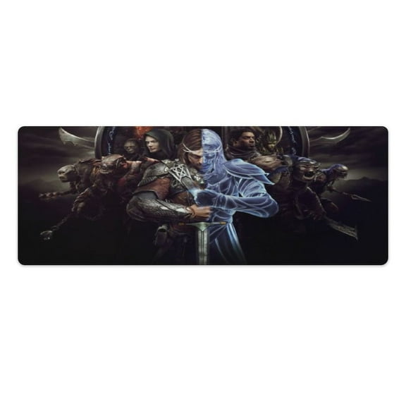 The Lord of the Rings The Two Towers Computer Mouse Pad Earth Shadow of War Middle Orc,Tween Mouse Pad 400x900 11.8”x31.4” Rubber,Each,Besetuui