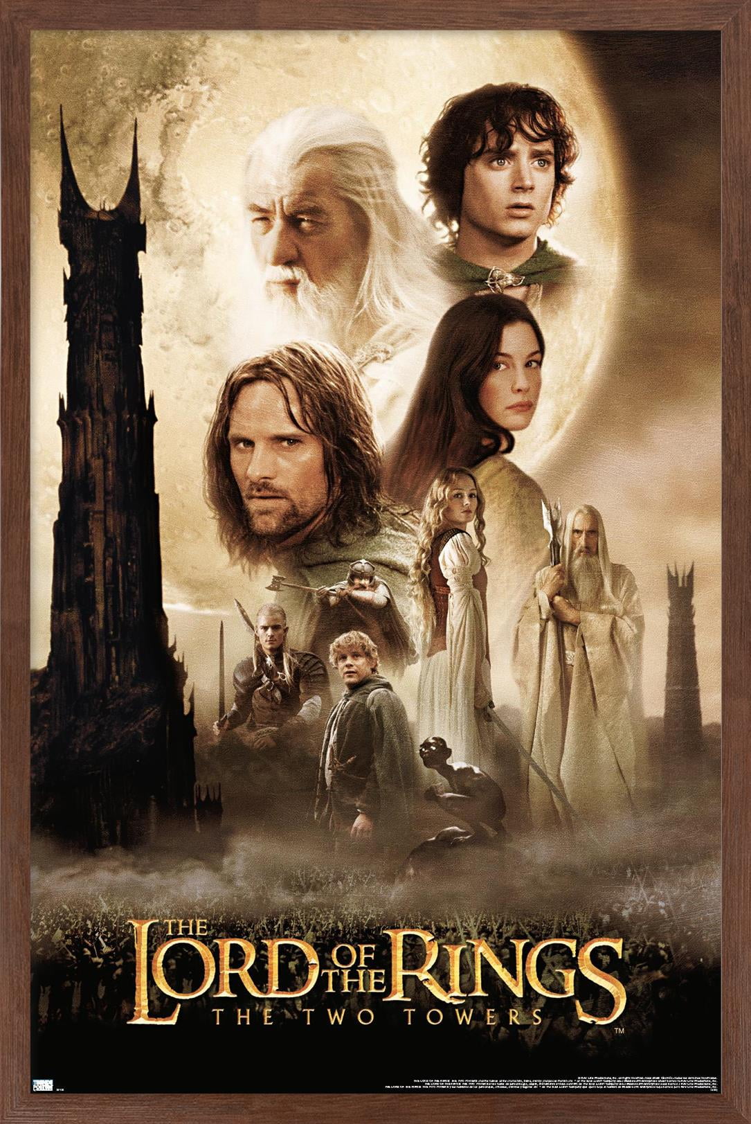 The Lord of the Rings: The Two Towers - One Sheet Wall Poster, 22.375" x 34" Framed