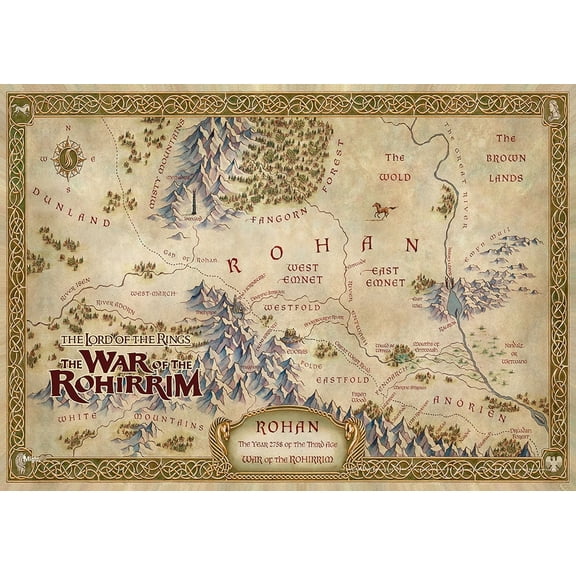The Lord of the Rings: War of the Rohirrim (Rohan's Map) MightyPrint Wall Art MP24171011