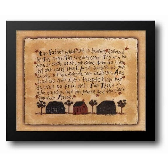 The Lord's Prayer 18x15 Framed Art Print by Maphies, Lori