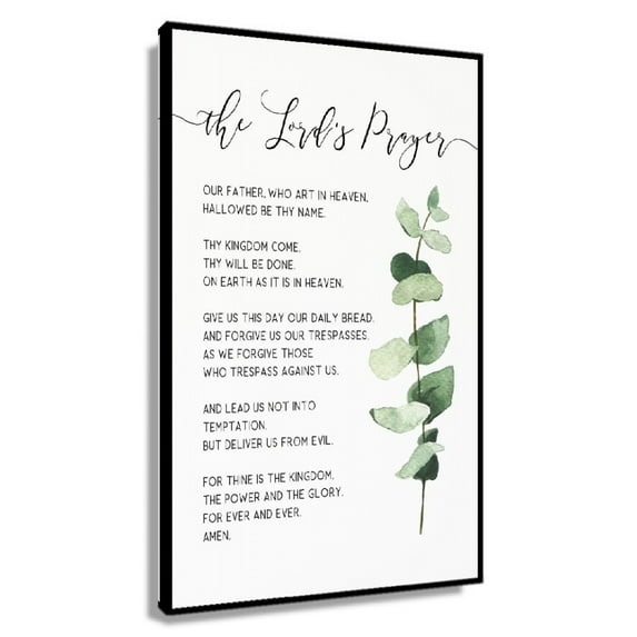 The Lord's Prayer, Bible Verse Wall Art Printable Christian Wall Art, Large Scripture Digital Print, Christian Wall Decor, Matthew Poster Decoration