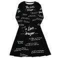 thumbnail image 1 of The Lord's Prayer I Premium Long Sleeve Midi Dress, 1 of 6