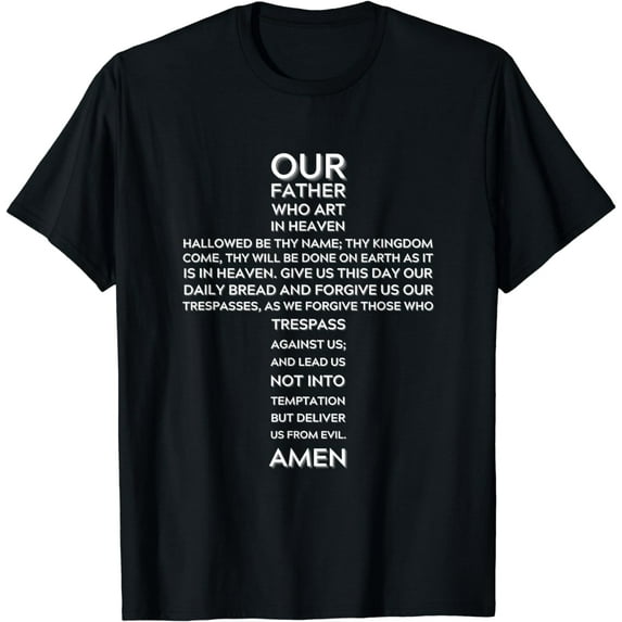 The Lord's Prayer Our Father Cross T-Shirt
