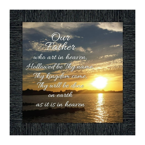The Lord's Prayer, Our Father Prayer, Bible Verses Wall Decor, 10x10 8530
