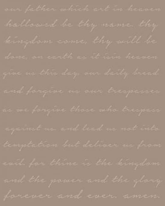 The Lords Prayer Canvas Art - Melissa Lyons (24 x 30)