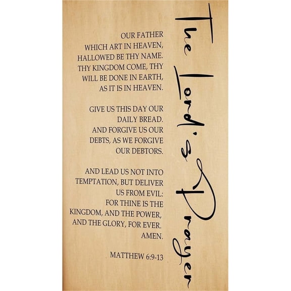 The Lords Prayer Wall Decor poster Vintage Canvas Matthew 6 9 13 Bible Quotes Wall Art Scripture Posters for Room Decor Artwork poster