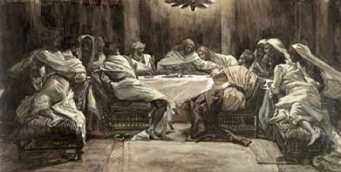 The Lords Supper Canvas Art - James Jacques Tissot (24 x 36)