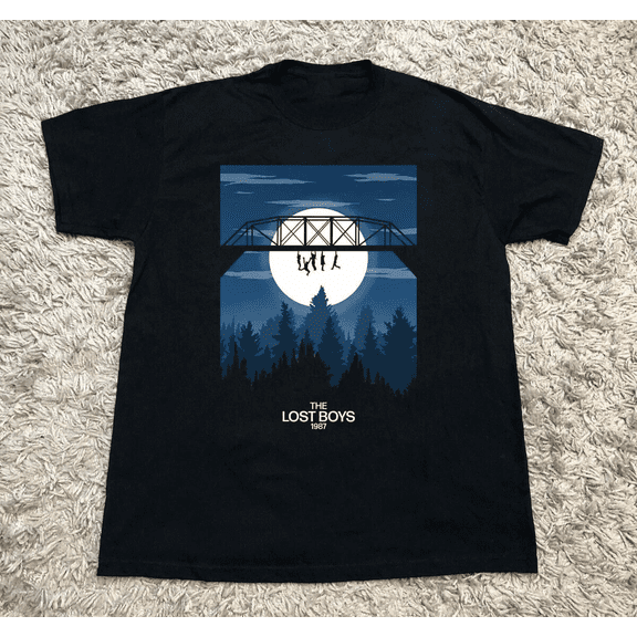 The Lost Boys Classic Vampire Movie Retro Horror Graphic T-Shirt