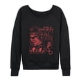thumbnail image 1 of The Lost Boys - Lost Boy Grunge Women's Lightweight French Terry Wide Neck Long Sleeve Graphic Shirt, 1 of 4