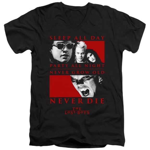 The Lost Boys - Never Die - Slim Fit V Neck Shirt - XX-Large