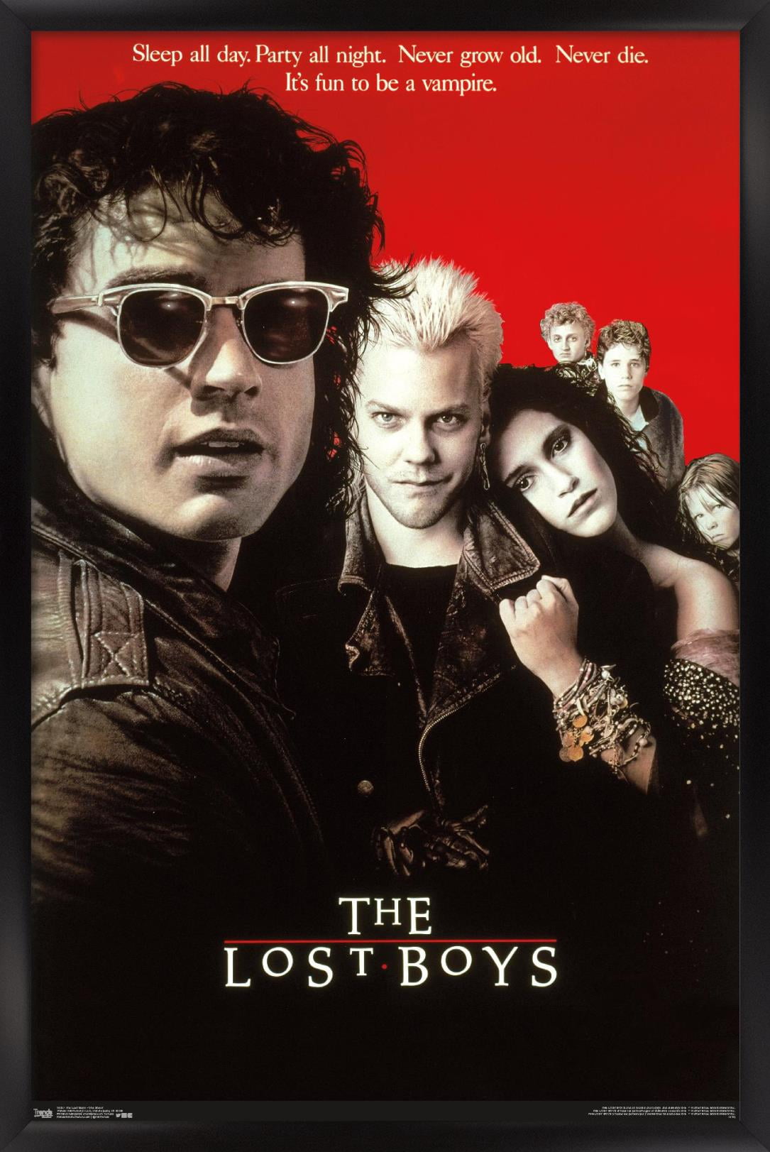 The Lost Boys - One Sheet Wall Poster, 22.375" x 34", Framed