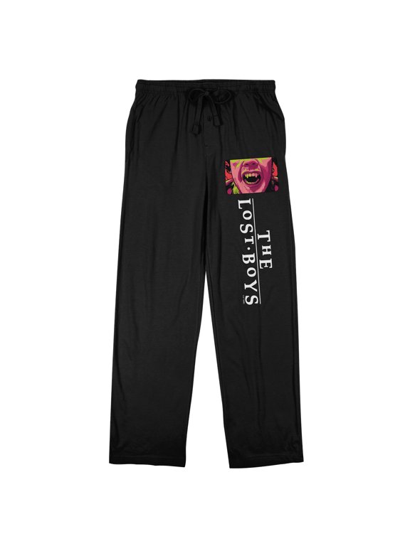 The Lost Boys Title Logo Men's Black Sleep Pants-XL