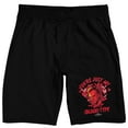 thumbnail image 1 of The Lost Boys Valentine's You're Not My Type Men's Black Lounge Shorts-Medium, 1 of 4