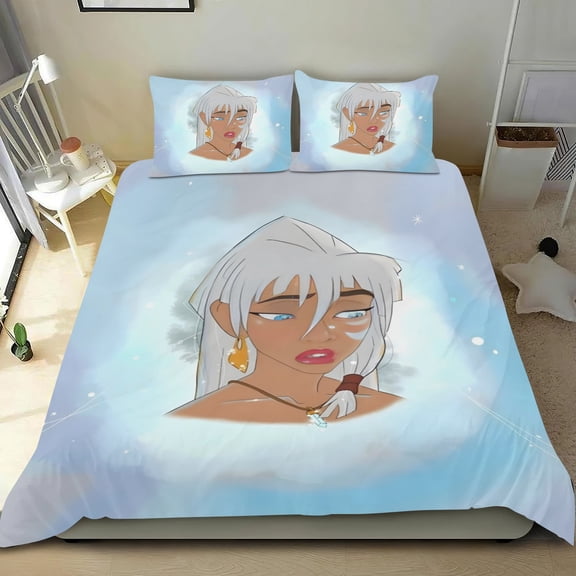 The Lost Empire Themed Bed Sheet Set Three Piece Set 53x79 Inches Comfortable And Skin Friendly Unique Design Creating A Star Studded Night