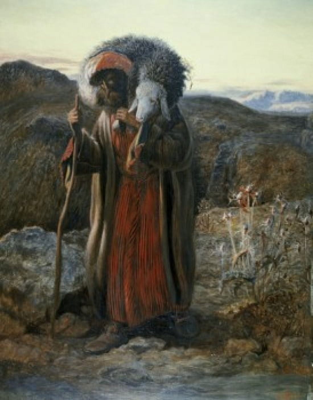 The Lost Sheep James Webb (1825-1895 British) Canvas Art - James Webb (18 x 24)