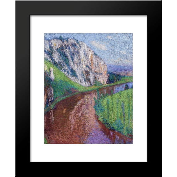 The Lot at St. Cirq-Lapopie 20x24 Framed Art Print by Martin, Henri