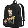 thumbnail image 1 of The Loud Anime House Backpack with Large Capacity Laptop Backpack Business Daypack Adjustable Shoulder Strap Bookbag 16.5 inch, 1 of 8