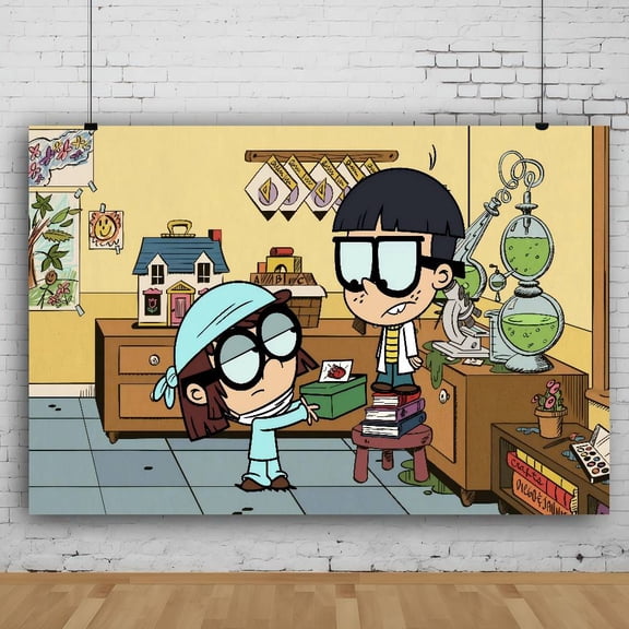 The Loud House Backdrop Banner The Loud House Theme Party Decoration for Adults Boys Girls Party Favors Supplies