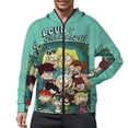 thumbnail image 1 of The Loud House Full Zip Hoodies Hooded Long Sleeve Jacket Lightweight Sweatshirt Warm Winter Coats 3XL, 1 of 6