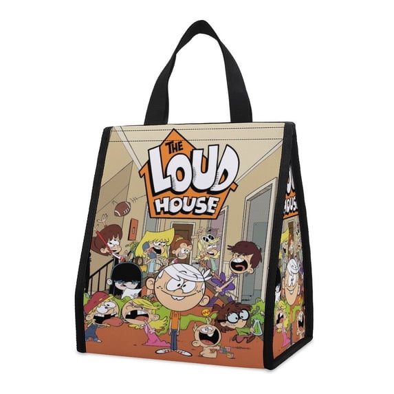 The Loud House Lunch Bag Insulated, Lunch Box Bag Reusable Lunch Tote Bag, Lunch Box Container Bag for Work, Office, Travel, Picnic