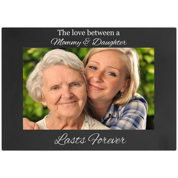 The Love Between A MawMaw & Granddaughter Engraved Anodized Aluminum Hanging/Tabletop Personlized Group Family Photo Picture Frame