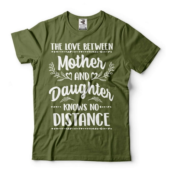 The Love Between Mother And Daughter Shirt Mother's Day Mother Shirt Mom And Daughter Shirt (Large Military Green)