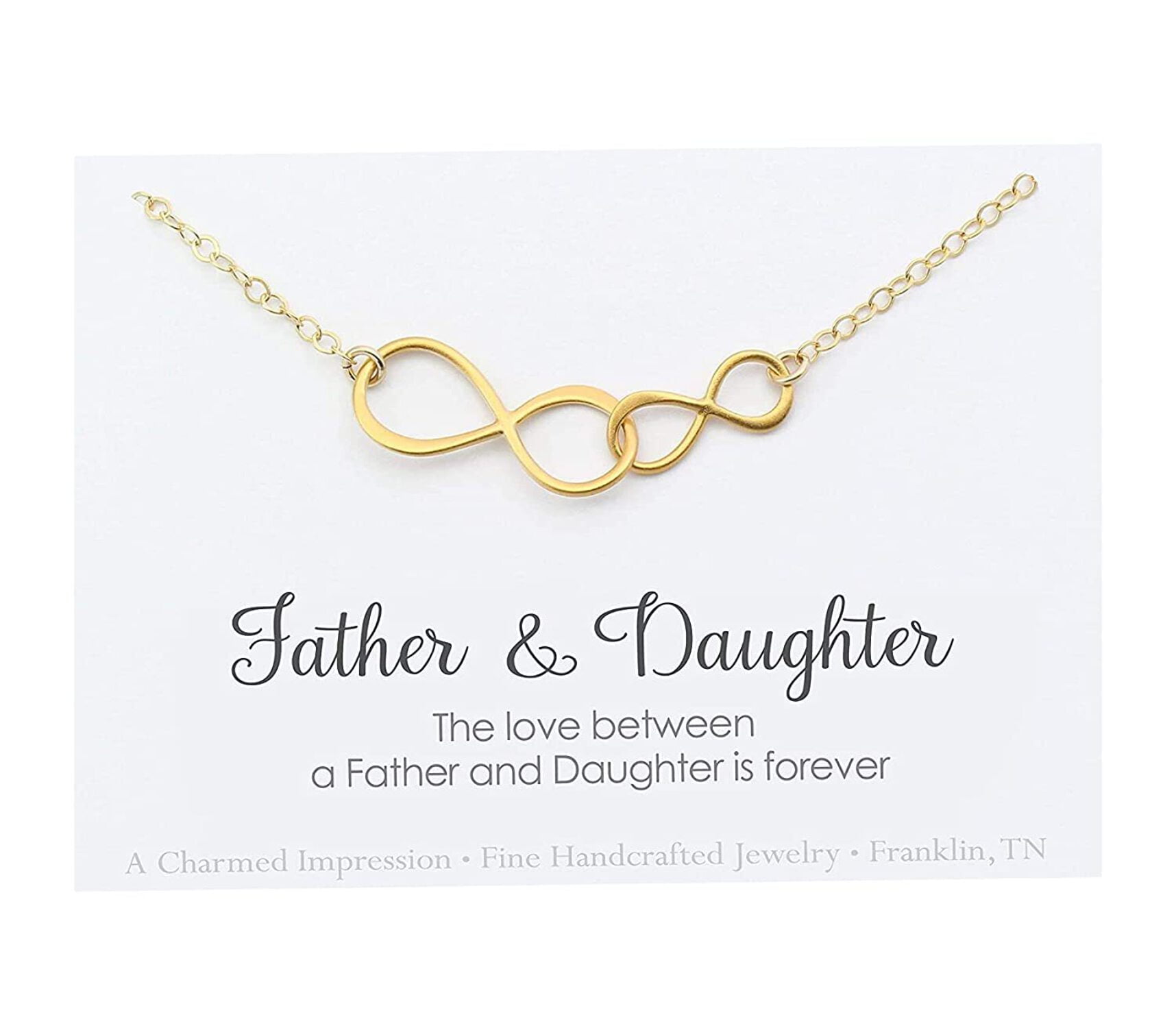 Amazon.com: Father Daughter Gifts from Dad, Father Daughter Necklace from  Dad, to My Daughter Lion Dad and Daughter Love Knot Necklace On Birthday,  Christmas (Alluring Beauty Mahogany Style Luxury Box) : Clothing,