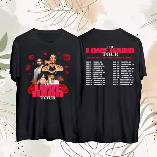 The Love Hard Tour 2024 Shirt The Love Hard 2024 Concert Shirt Keyshia