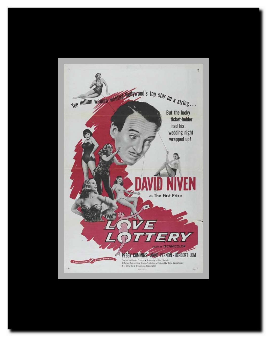 The Love Lottery Framed Movie Poster