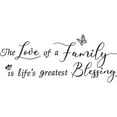 thumbnail image 1 of The Love Of A Family IsLife's Greatest Blessing Bedroom Living Room Porch Home Wall Decoration Stickers, 1 of 5