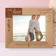 thumbnail image 1 of The Love We Give Away Is The Only Love We Keep Personalized Wooden Frame-10" x 8" Brown Horizontal, 1 of 1