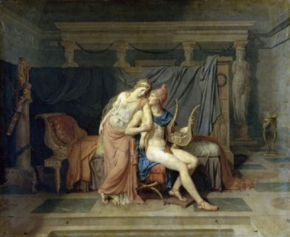 The Love of Paris and Helen 1788  Jacques-Louis David (1748-1825French)  Musee du Louvre Paris Canvas Art - Jacques-Louis David (18 x 24)