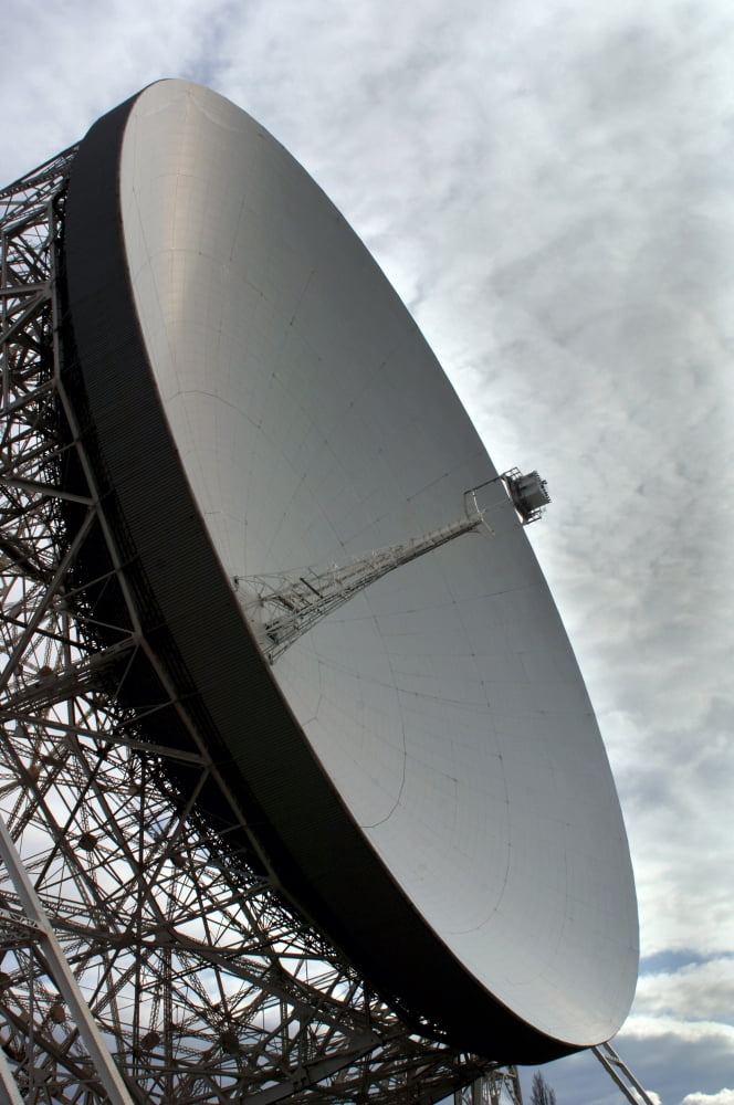 The Lovell Telescope at Jodrell Bank Observatory in Cheshire England Canvas Art - Mark StevensonStocktrek Images (12 x 18)